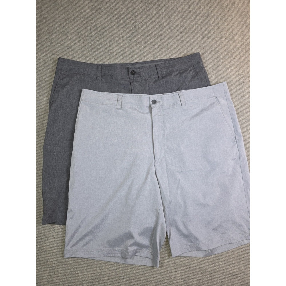 Nicklaus Men's Golf Chino Shorts Lot Of (2) Flat Front Zip Front Size 38